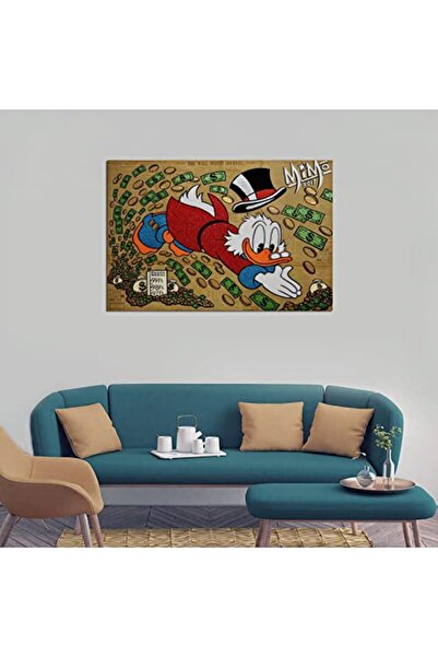 ALAYRA International ألايرا - ملصق قماشي مطبوع عليه صورة مال سكروج من مونوبول...