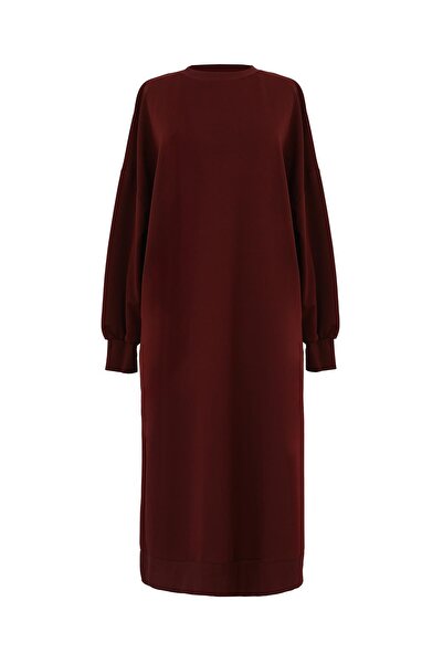 Soul Kadın Basic Tunic - 30645TUN - BURGUNDY