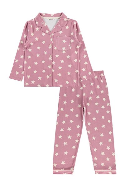 Civil Girls Starry 10-13 Years Old Pajama Set - Pink 10-11 Years Old