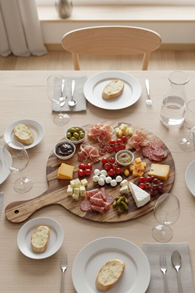 Külsan 35130.Wa - Round Board with Wood Effect 30 Cm, Thermoset Melamine