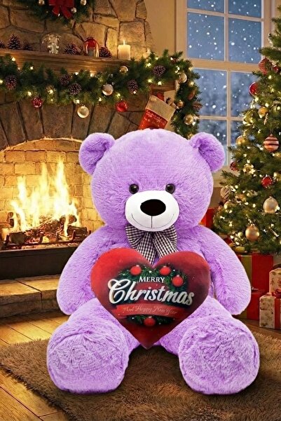 Solemia 90 Cm Papyonlu Peluş Ayıcık - % 100 Yerli