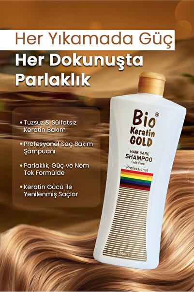 Bio Keratin Gold Bio Tuzsuz Şampuan 700 ml.