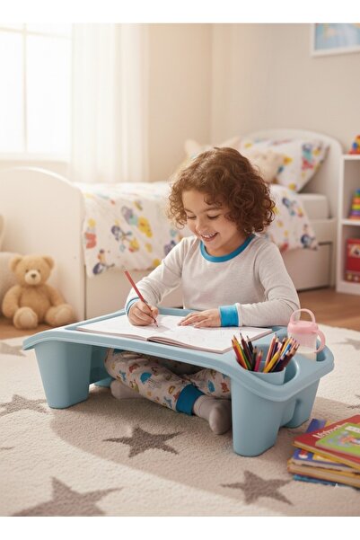 Saban Plastik Hobi Masası Laptop Sehpası Mavi