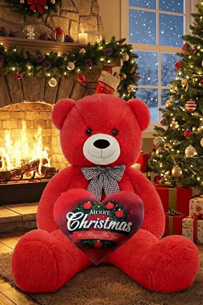 Solemia 90 Cm Papyonlu Peluş Ayıcık - % 100 Yerli