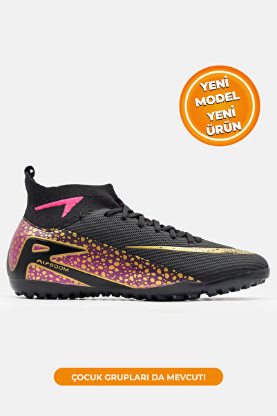 Beınsteps Men's Astroturf Half-High Socks Foot-Wrapping Astroturf Football Shoes