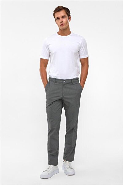 SÜVARİ Siyah Regular Armürlü Pantolon