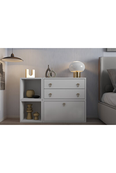 nettrends.net the new trend of shopping Modüler Çekmeceli Komodin & Açık Rafl...