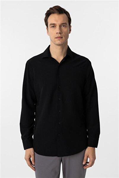 SÜVARİ Köşeli Manşet Regular Desenli Gömlek