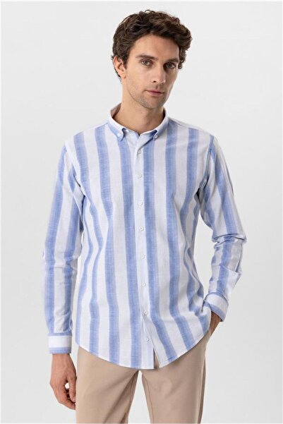 SÜVARİ Тънко прилепваща риза с квадратен яка