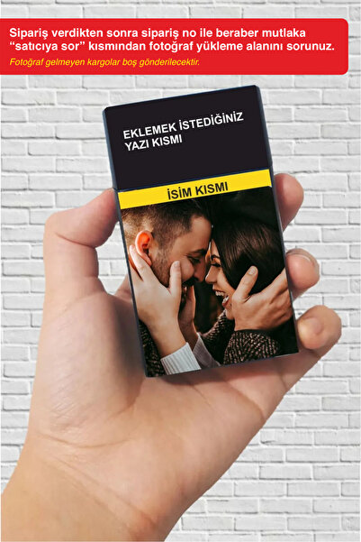 SARANG Tabaka Kişiye Özel Baskılı Kaplama Sevdiklerinize Hediyelik Standart Sigara Kutusu