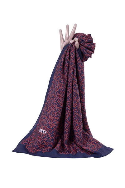 Invee Aura Şal LACİVERT-BORDO