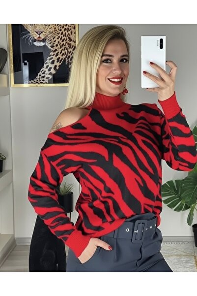 merysare سترة نسائية منقوشة - تفاصيل الكتف، خيارات الألوان