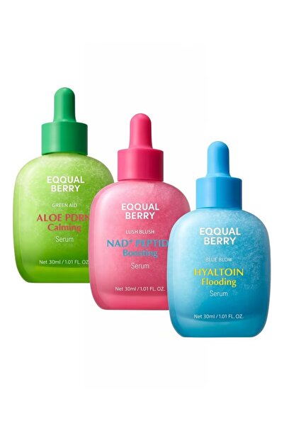 EQQUALBERRYS 3 Serum Set | Balancing + Hydrating + Brightening | 30ml