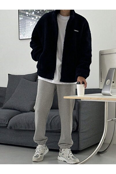 GENIUS STORE Oversize Peluş Sweatshirt Erkek Polar Sweatshirt Erkek Sweatshirt Kadın Sweatshirt Oversıze-pelus