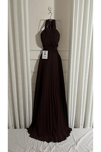 Onila فستان امون برغندي