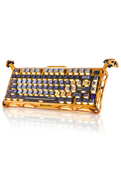 Gravastar Mercury K1 Pro 75% Wireless Mechanical Gaming Special Edition Keyboard - Worn Yellow