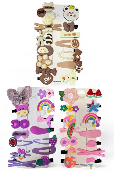 SHEKER HOME Girl's Buckle Set – Large Set of 3