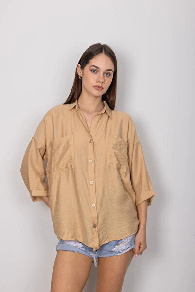 Zerenyus Ležerna košulja od nerca sa džepovima