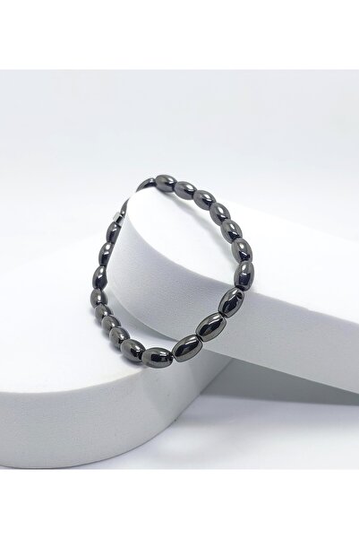 GİYUCHU Manyetit Taşı Arpa Kesim Bileklik
