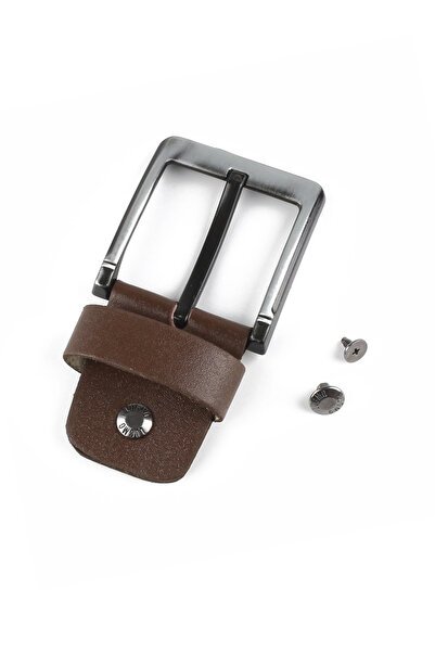 LUGMO Cataramă de schimb pentru centură din piele naturală 4,5 cm maro