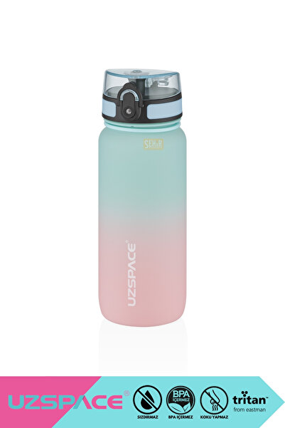 Uzspace 650ml Yeni Çift Renkli Sızdırmaz BPA İçermez Kilitlenebilir Kapaklı M...