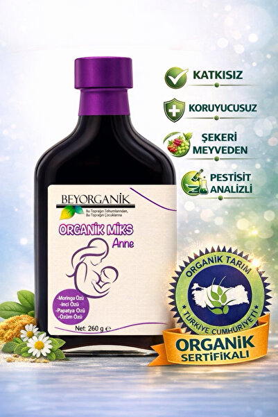 BEYORGANİK Organik Miks Anne 260gr (PESTİSİT VE AĞIR METAL ANALİZLİ)