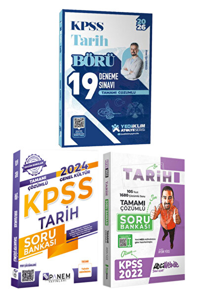 Yediiklim Yayınları Ahmet Uğur Karakuza|2026 KPSS Börü Tarih Tamamı Çözümlü 1...