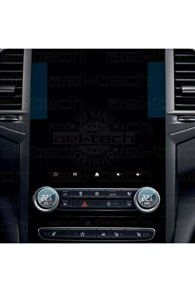 ael-tech واقي شاشة نانو 9 ساعات متوافق مع شاشة تكييف الهواء الرقمية لسيارة رينو ميجان 4، مجموعة من قطعتين