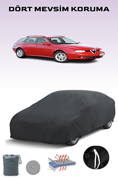 Breen أسود، ألفا روميو 156 سبورتواجون 2000 - 2003، مشمع السيارة، غطاء السيارة...