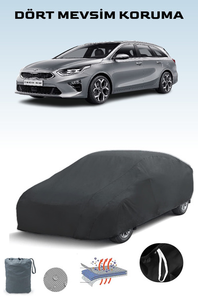 Breen أسود، KIA CEED 3 SPORTSWAGON، مشمع السيارة، غطاء السيارة، خيمة السيارة
