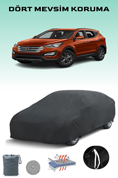 Breen Black, Hyundai Santa Fe 3, Car Tarpaulin, Auto Cover, Car Tent