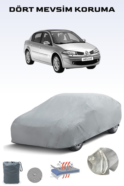 Breen Renault Megane 2 Classic Uyumlu Araba Brandası, Oto Branda, Araba Çadırı, Su-Güneş Geçirmez