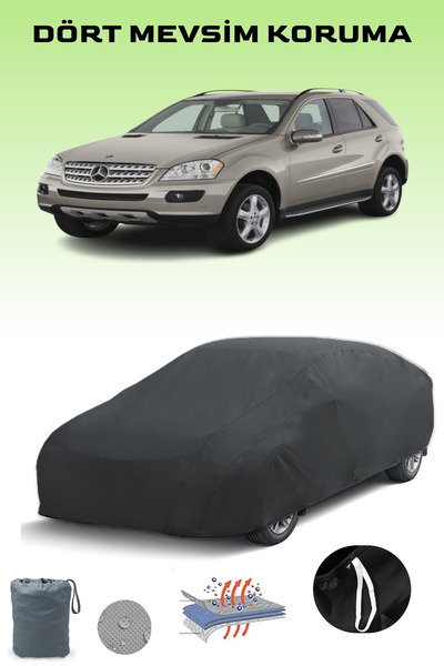 Breen Black, Mercedes Ml-Series (W164) 2005 - 2008, Car Tarpaulin, Auto Cover...