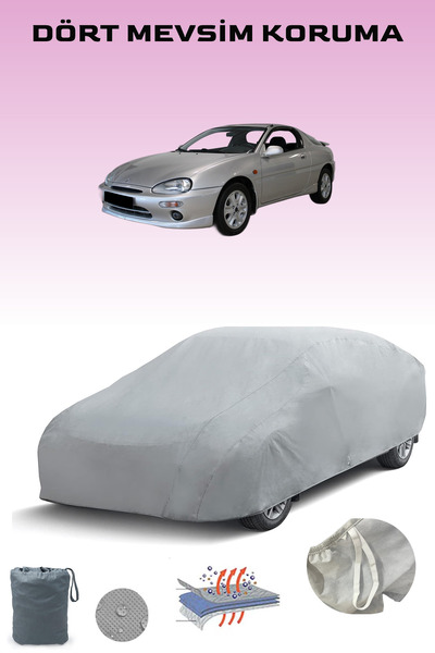 Breen مشمع سيارات متوافق مع Mazda MX-3 - خيمة أوتوماتيكية مقاومة للماء والشمس