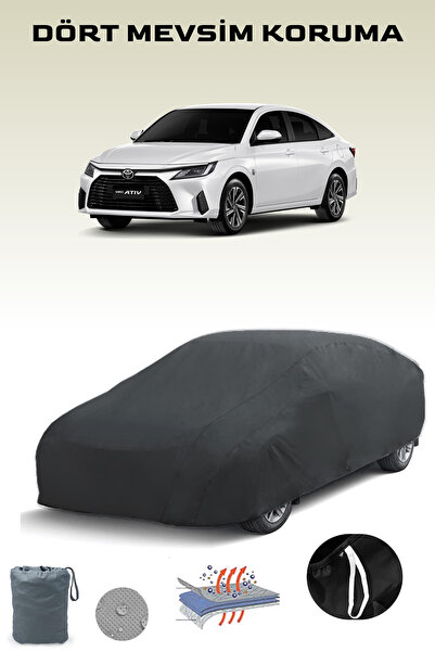 Breen Black, Toyota Yaris Ativ, Car Tarpaulin, Auto Cover, Car Tent