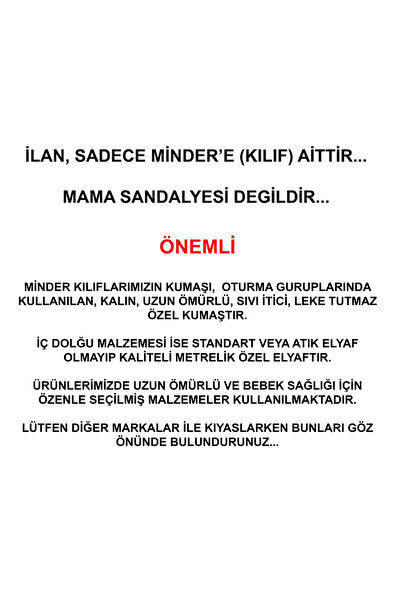 Holmer Leke Tutmaz Organik Mama Sandalyesi Minderi & Kılıfı Max-T Koyu Gri