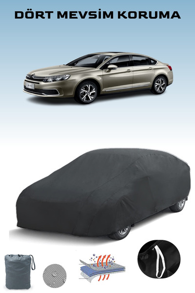 Breen أسود، سيتروين C5 سيدان سيدان، مشمع السيارة، غطاء السيارة، خيمة السيارة