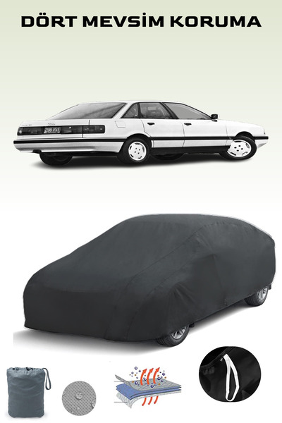 Breen أسود، AUDI 90 (B3) 1987 - 1991، مشمع السيارة، غطاء السيارة، خيمة السيارة