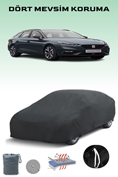 Breen أسود، سيات ليون 4 سبورتس تورير، مشمع السيارة، غطاء السيارة، خيمة السيارة