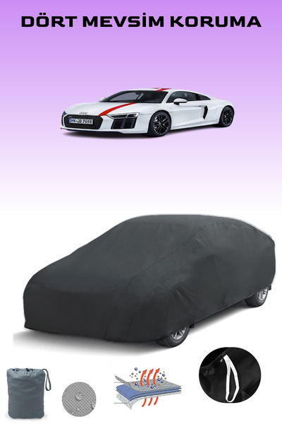 Breen أسود، AUDI R8 V10 RWS SPYDER 2017 - 2021، مشمع السيارة، غطاء السيارة، خ...