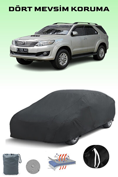 Breen Black, Toyota Fortuner 2011 - 2015, Car Tarpaulin, Auto Cover, Car Tent