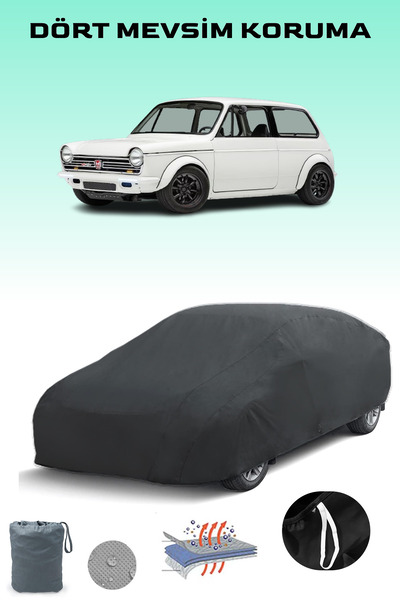 Breen أسود، HONDA N600 1969 - 1972، مشمع السيارة، غطاء السيارة، خيمة السيارة