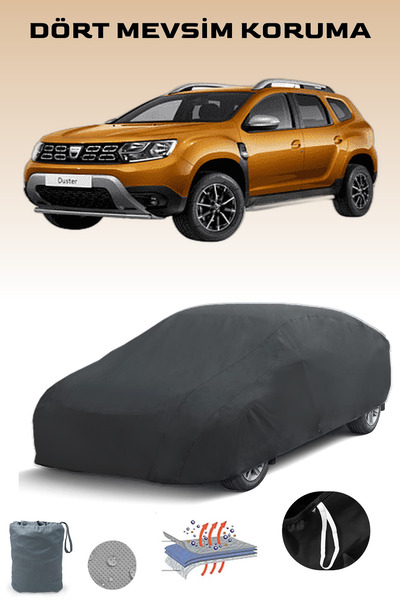 Breen Siyah, RENAULT DUSTER, Araba Brandası, Oto Örtüsü, Araba Çadırı