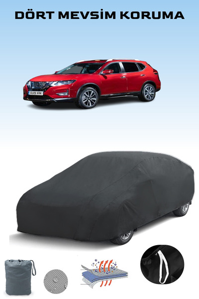 Breen Black, Nissan X-Trail 2017 - 2021, Car Tarpaulin, Auto Cover, Car Tent