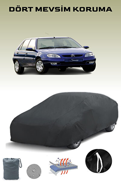 Breen أسود, سيتروين ساكسو 5 أبواب 1996 - 1998, قماش مشمع للسيارة, غطاء سيارة,...