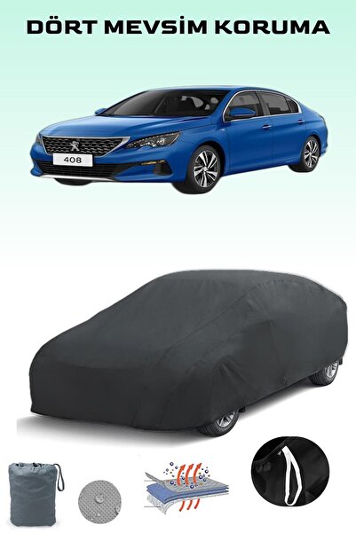 Breen أسود، بيجو 408 2010 - 2021، مشمع السيارة، غطاء السيارة، خيمة السيارة