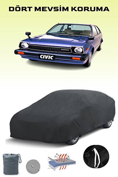 Breen Black, Honda Civic 3 Door 1982 - 1983, Car Tarpaulin, Auto Cover, Car Tent