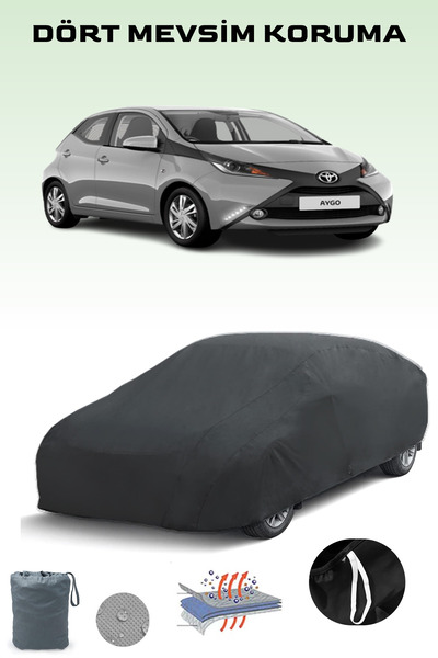 Breen أسود، TOYOTA AYGO 2014 - 2018، قماش مشمع للسيارة، غطاء سيارة، خيمة سيار...