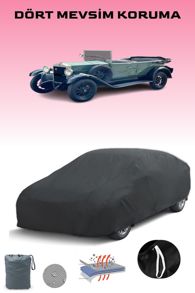 Breen أسود، FIAT 503 TORPEDO 1926 - 1927، مشمع السيارة، غطاء السيارة، خيمة السيارة