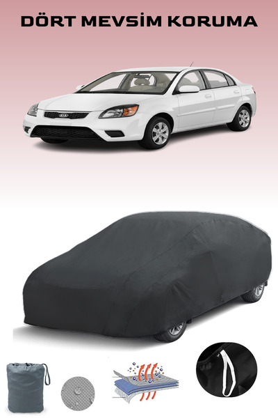 Breen غطاء سيارة كيا ريو سيدان أسود من 2011 إلى 2021، غطاء سيارة، خيمة سيارة